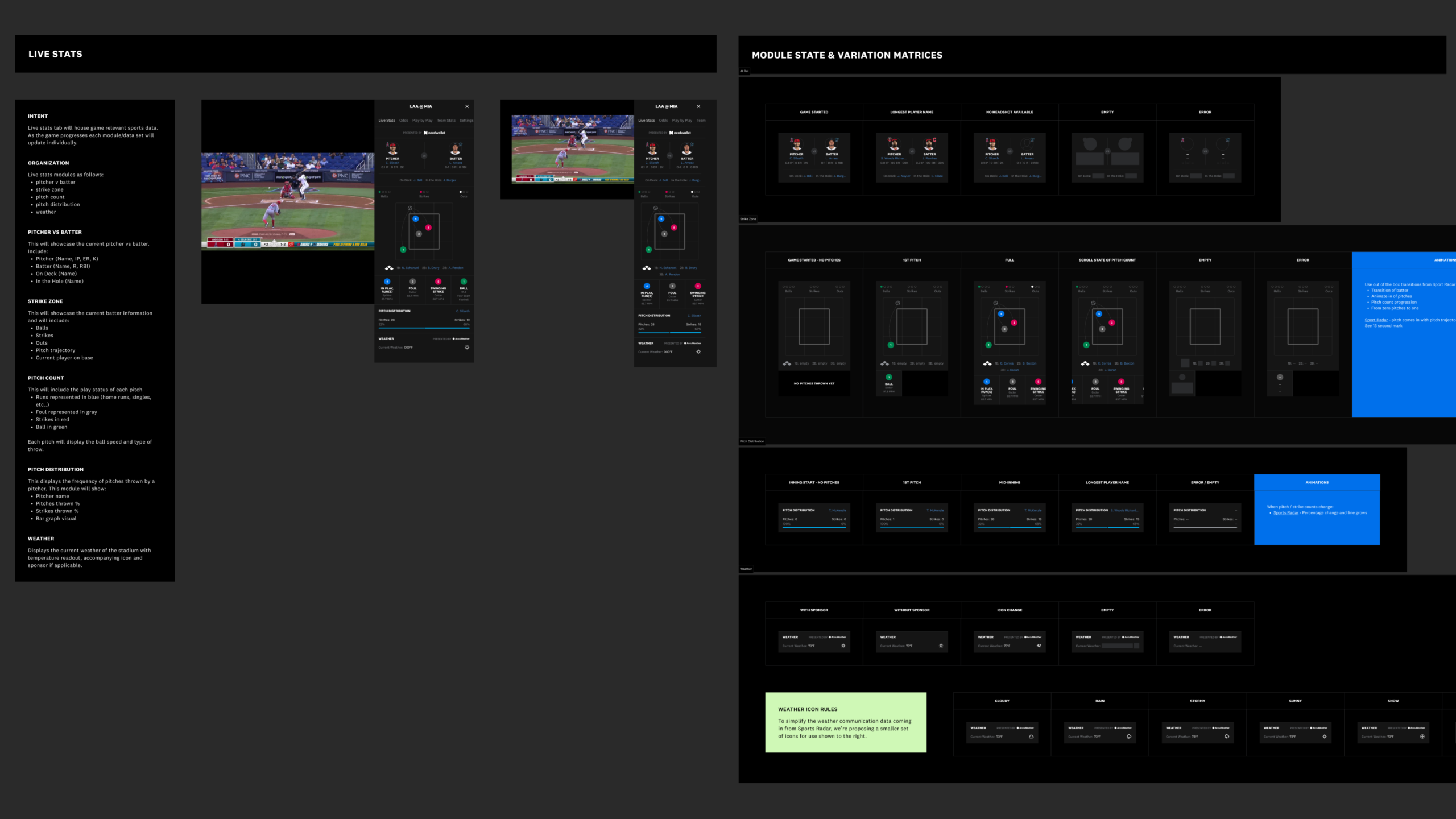 live stats documentation